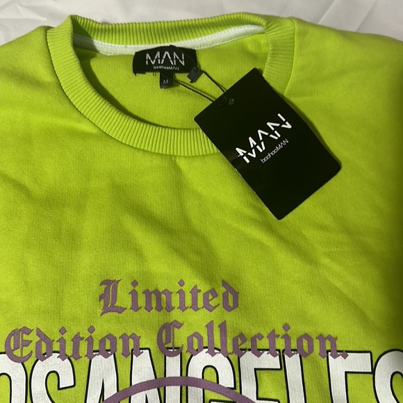 BooHooMAN Neon Green Shorts LA - Picture 6 of 11